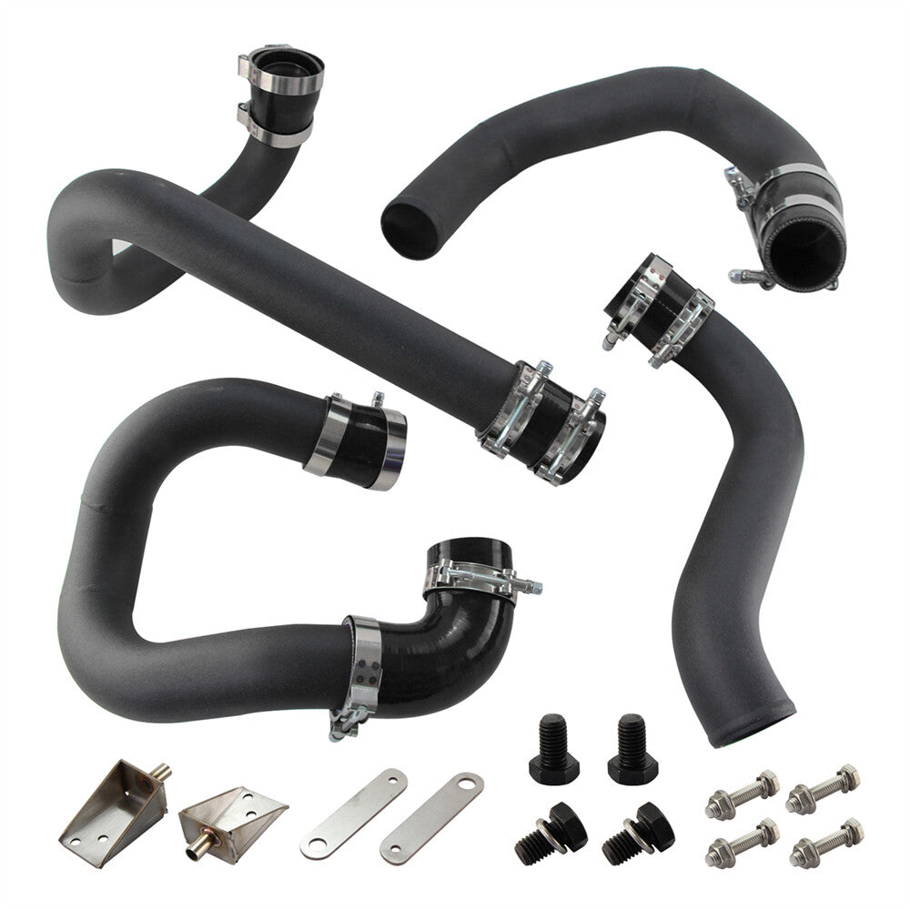 Front Mount Intercooler Piping Kit for Hyundai for Genesis 2.0T Turbo 10-12 Black