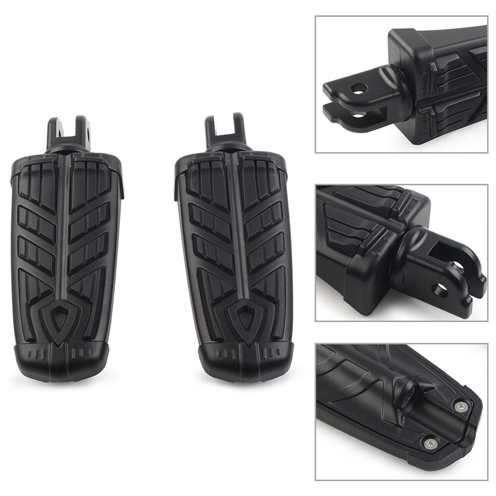 Front Footrests Rider Footpegs Foot Pedal for Harley FXBB FXBR FXBRS/ FXLR Black
