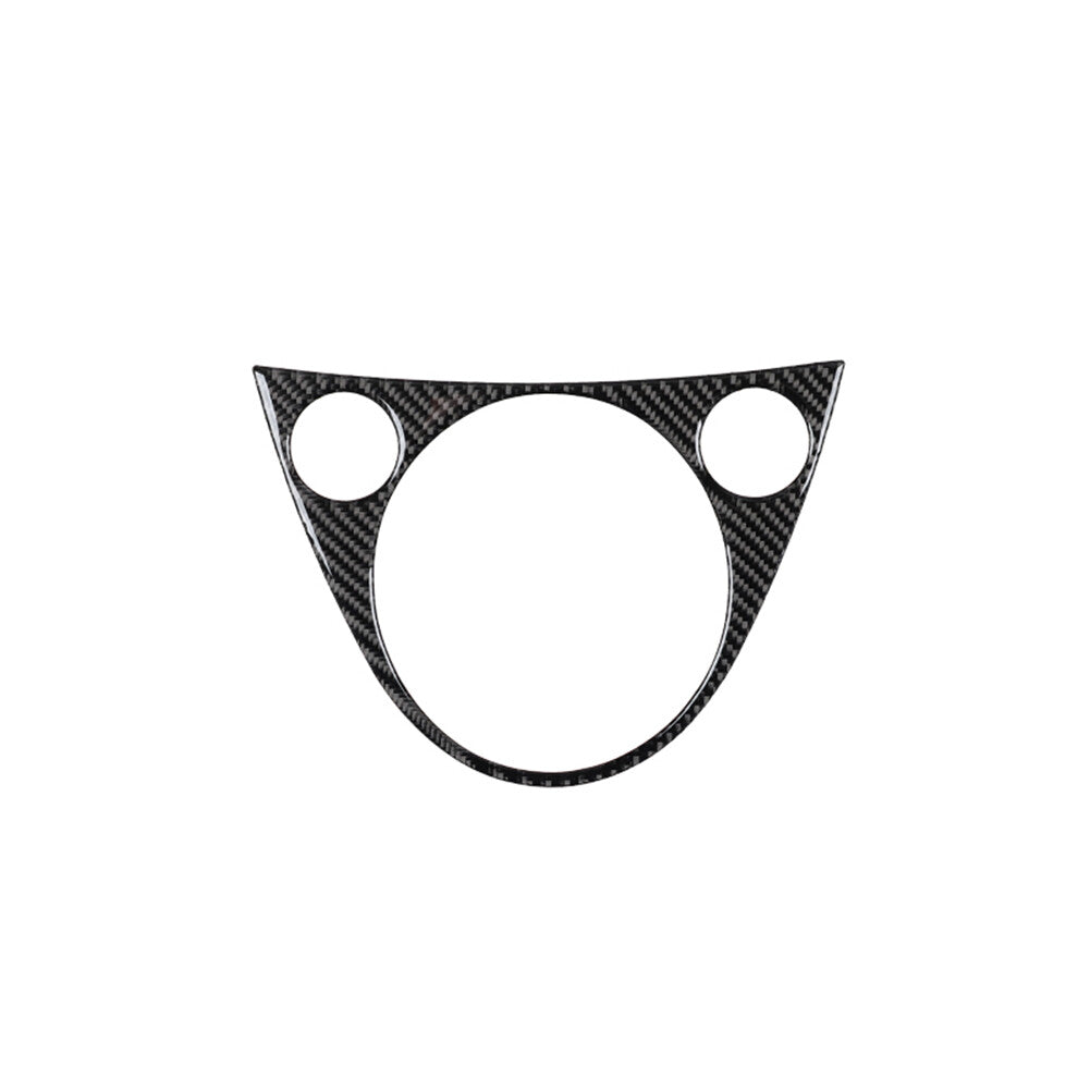 Carbon Fiber Interior Console Gear Shift Panel Cover Trim For 2012-2015 for Fiat 500