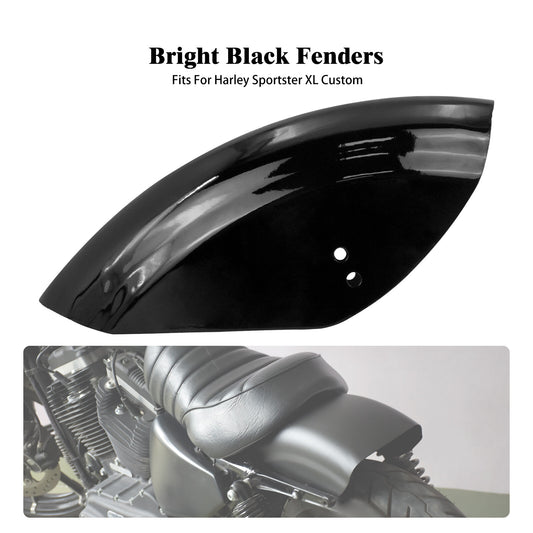 Vivid Black Rear Fender Mudguard for Harley Sportster XL 883 1200 48 72 Bobber
