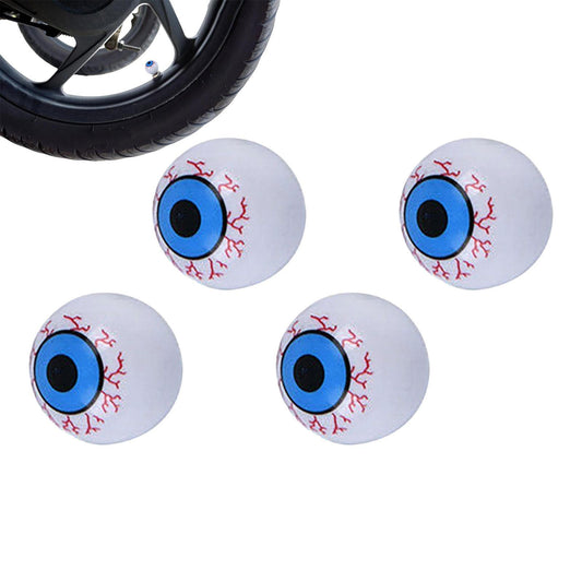 4 Pack Eyeball Tire Air Caps Tire Valves Stem Caps Tire Air Caps Metal