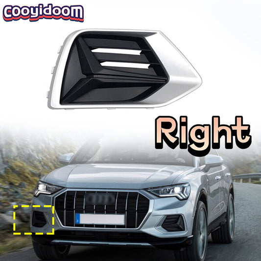 ABS front bumper grille and fog light protectors suitable for Audi Q3 2019 - 2022
