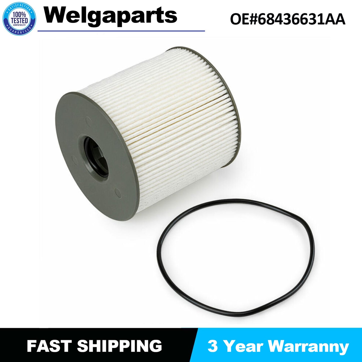 Diesel Fuel and Oil Filter Set for Ram 6.7l 2019-2023 68436631AA