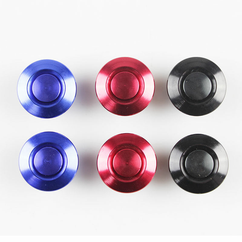Blue 2x 26cm Push Button Billet Hood Pins Lock Clip Kit Car Quick Latch Bon