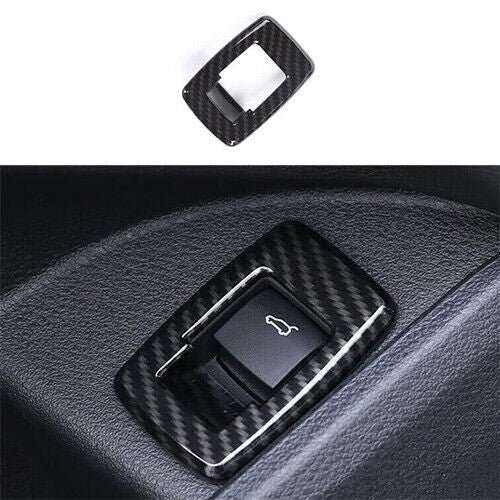 Rear Door Switch Cover Trim ABS Tailgate Carbon Fiber Fit for BMW X2 2018-2021