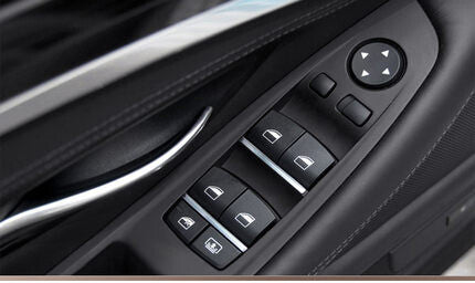 Black Door Handle Window Switch Panel Cover for BMW 5 Series 520 523 525 F10 F11