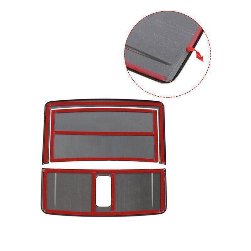 for Nissan Altima 2019-2022 Black Steel Front Reading Light Frame Cover Trim 3P