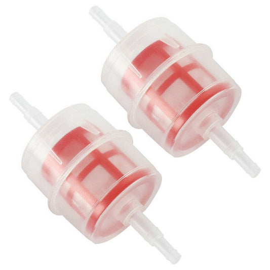 2pcs 6/8mm Filter Fuel Diesel For Lawnmowers Hose Inline Motorcycle Plastic New
