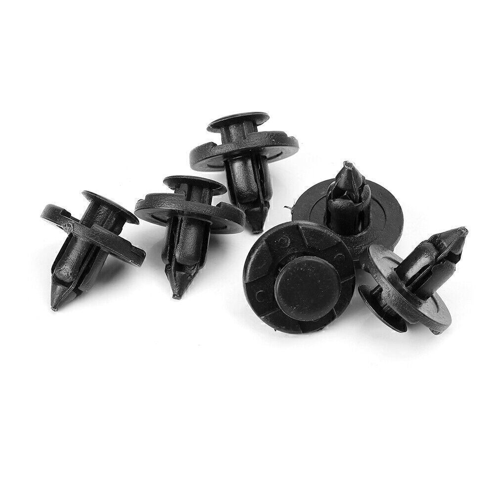 Fit for Nissan Black 100 x Panel Rivet Fastener Retainer Bumper Fender Push Pin Clip