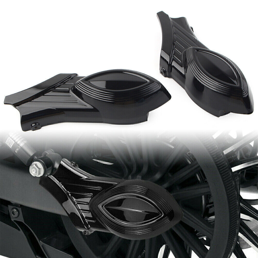 Black Rear Swingarm Axle Bolt Covers Fits Fit Indian Scout Models 2015-2016