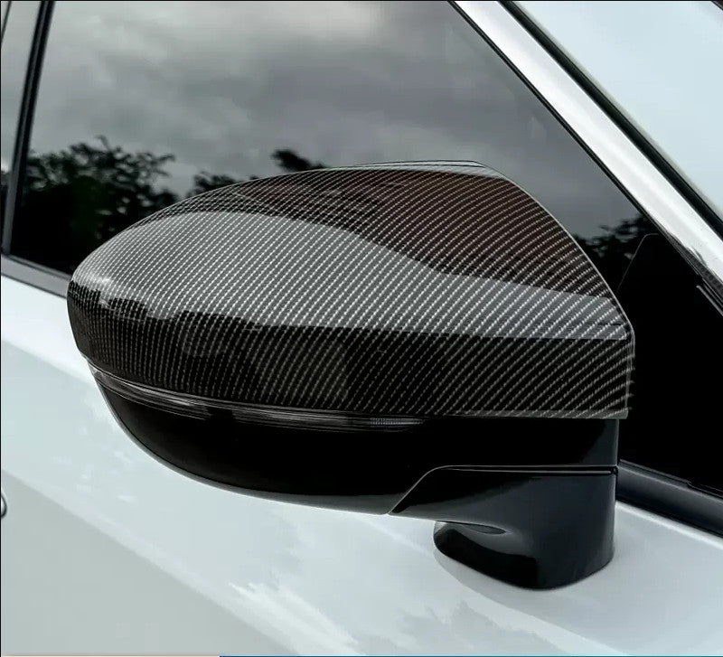 for Nissan Pathfinder 22-2024 Carbon Fiber Side Door Mirrors Rearview Trim Cover