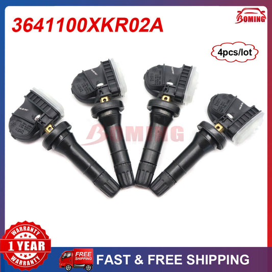 4PCS TPMS For GREAT WALL for HAVAL F7 H6 433MHZ 3641100XKR02A Tire Pressure Sensor