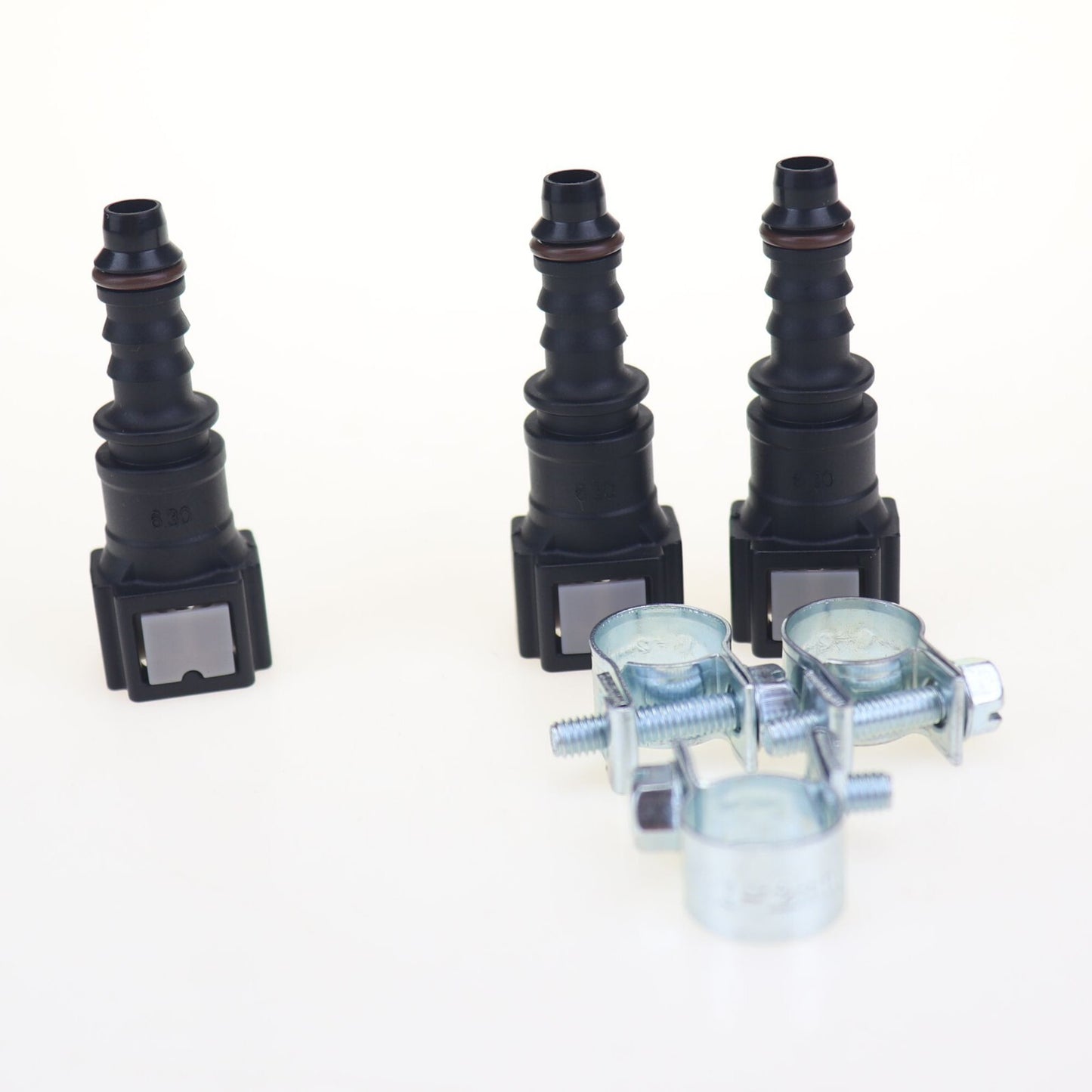 3-Piece Pack of 6.30mm ID6 Automotive Fuel Line Hose Quick Release Female Connector