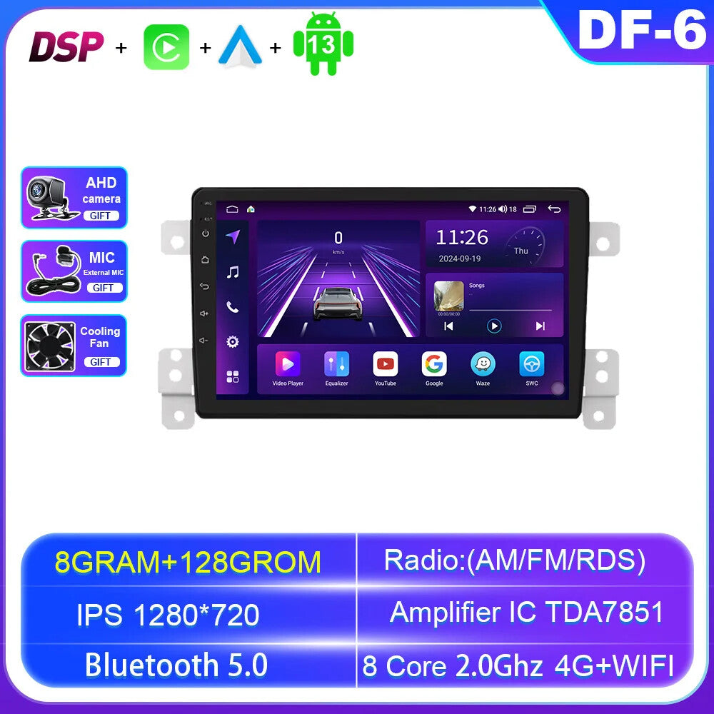 for Suzuki Grand Vitara 3 2005-2015 Stereo Android CarPlay Car Radio Player GPS