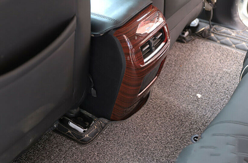 Rear Air Outlet Anti-Kick Panel Trim for Honda CRV CR-V 2017-2022 Red Wood Grain
