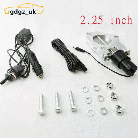2.25 Electric Exhaust Valve Motor Stainless Headers W/Manual Control Switch