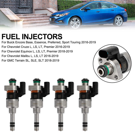 4-pack fuel injectors 55577403 Fit for GMC 16-19 Fit Chevry for Cruze Malibu 1.4L 1.5L