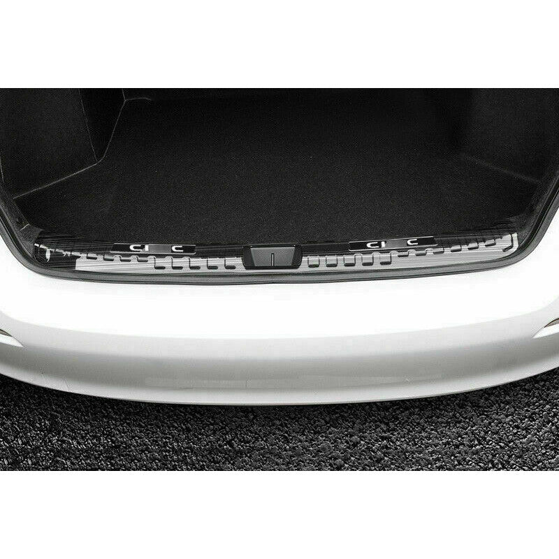 for Honda for Civic 2022-23 Black Steel Rear Trunk Bumper Protector Guard cover Trim
