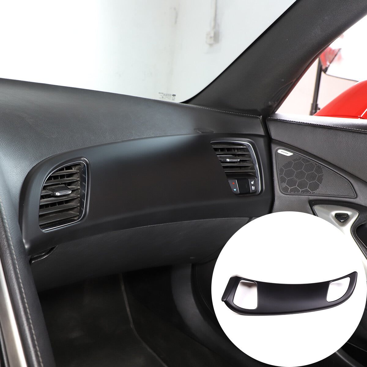 ABS matte black steering wheel button frame trim for Toyota Tacoma 2016 - 2022