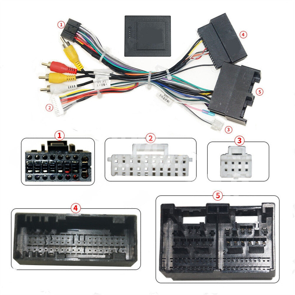 Car Stereo Radio Wiring Harness With Canbus Box Fit for Ford Focus Escape 2020