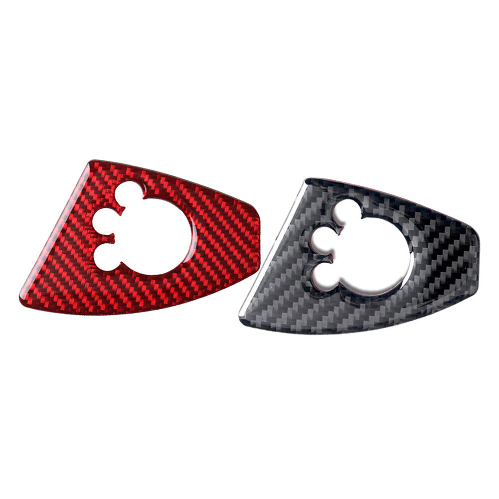 Fit for Audi TT TTRS 2008-14 Carbon Fiber Style Interior Door Lock Button Cover Trim