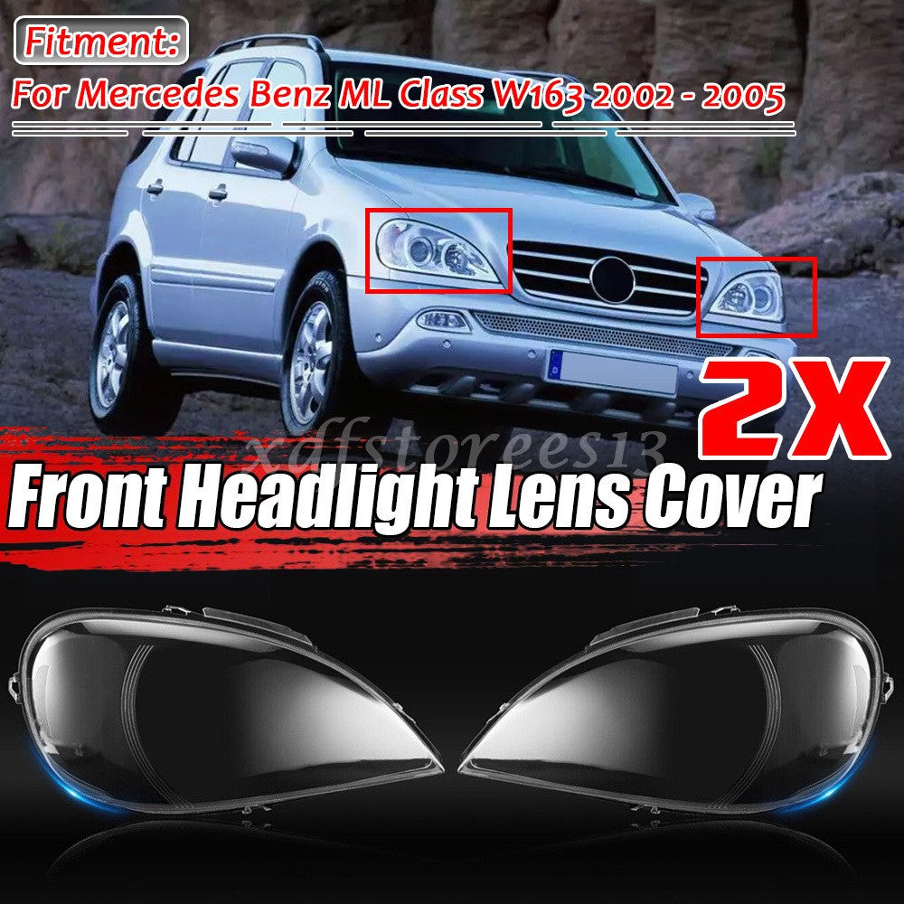 Headlight Lampsahde Lens Cover for Mercedes for Benz W163 ML320 ML350 ML500 02-05