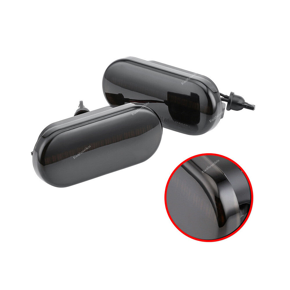 Turn Signal Marker Light Lens Smoked LED Dynamic Side Fit For C-Max Fusion