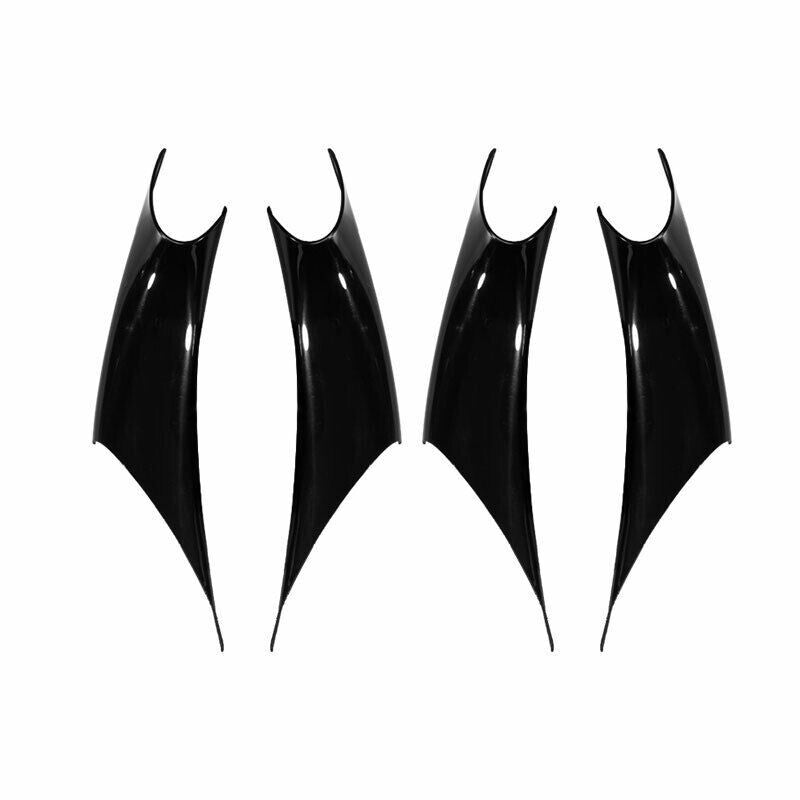 4DR Interior Door Armrest Cover Trim for BMW 3 4 Series GT 2014-18 ABS Black 4P