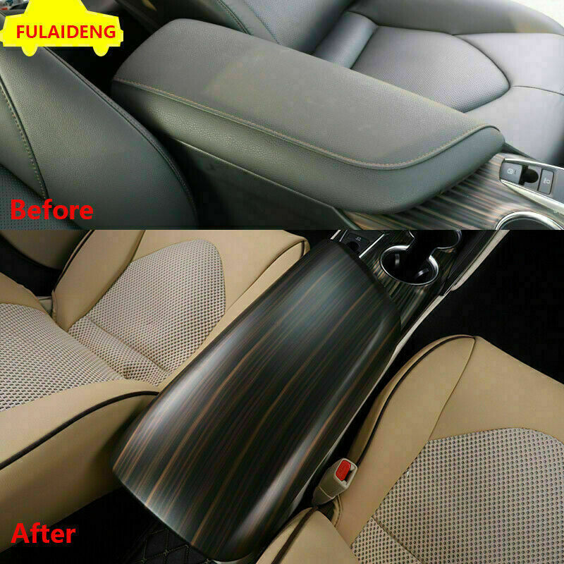 Wood Grain ABS Central Console Armrest Box Cover Trim for Toyota for Camry 2018-2023
