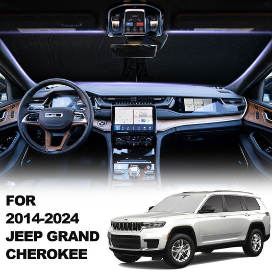 Custom Fit 2014-2024 for Jeep Grand Cherokee Front Windshield Sun Shade Shield Cover