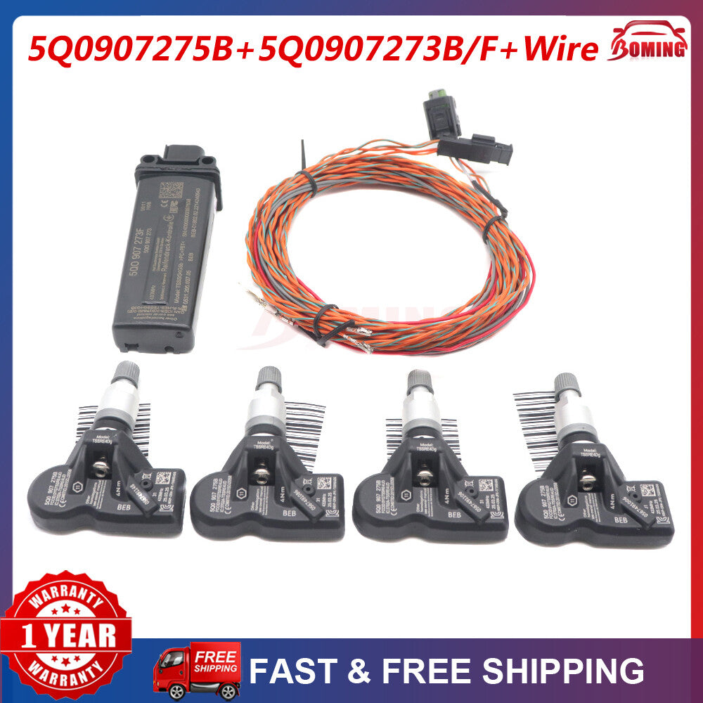 new kits 5Q0907273B and 5Q0907275B TPMS tire pressure monitoring system suitable for Audi A3, for Golf 7, and for Tiguan .