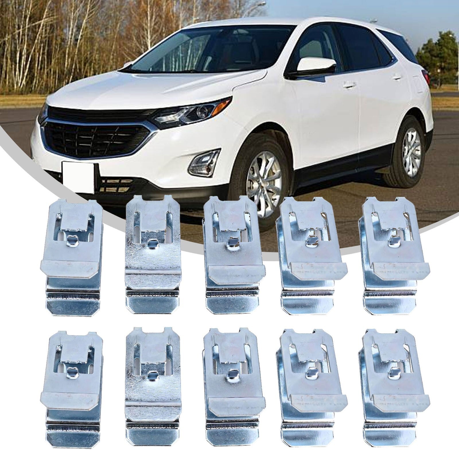 10Pcs Car Ceiling Handle Clip Roof Handle Interior Trim Panel Fastener Clips