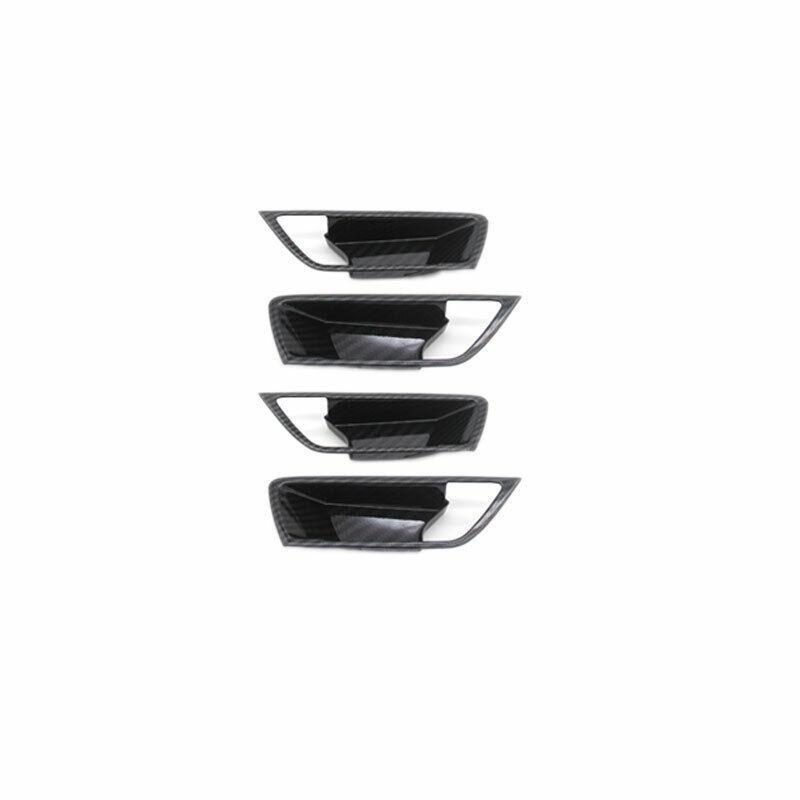 Carbon Fiber Inner Door Bowl Cover Trim 4PCS Fit for Ford Escape Kuga 2020-2022