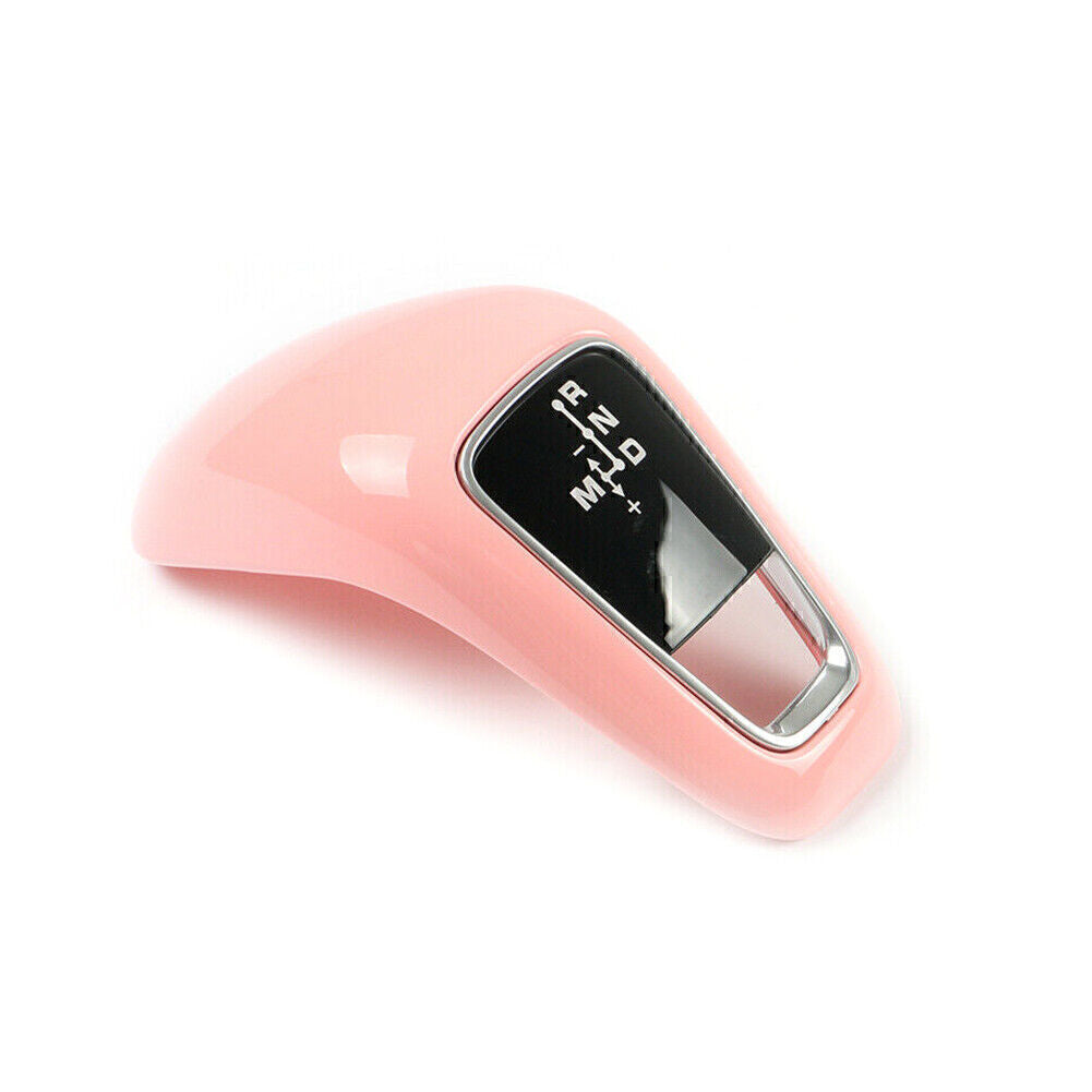 ABS Car Gear Shift Knob Cover Trim Fit for Porsche for Cayenne 2018-2021 2019 2020 Pink