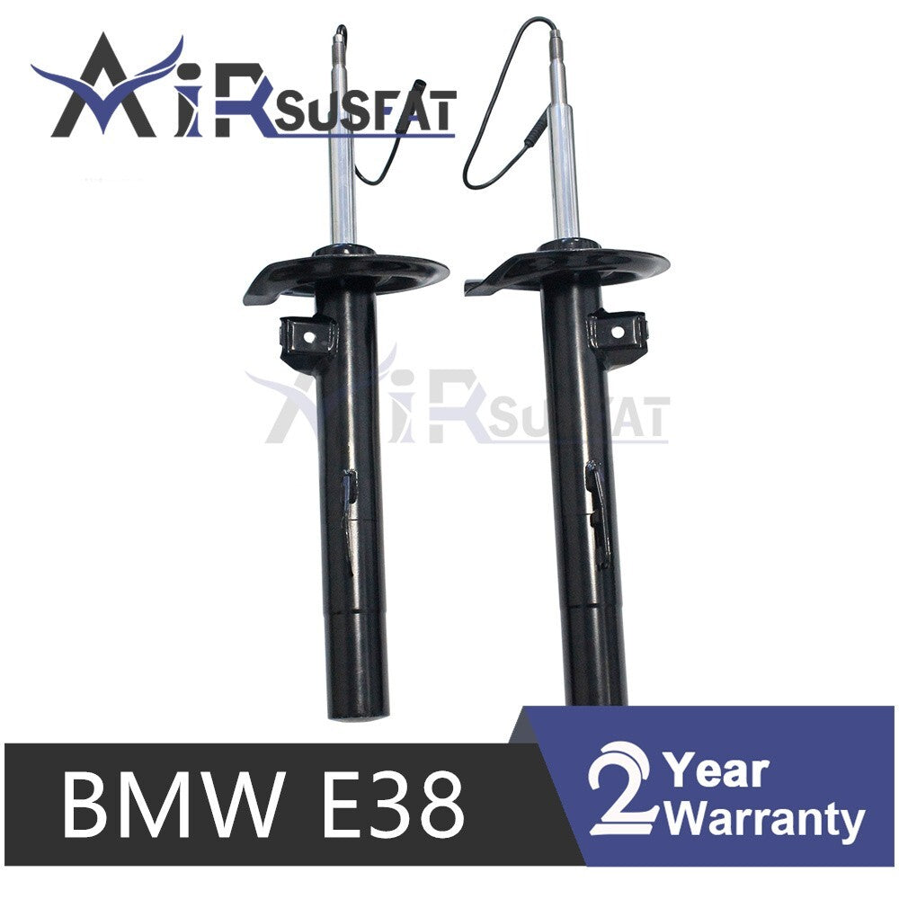 Pair for BMW E38 740i 740iL 750iL 7er Front Suspension Strut W/EDC 1995-2001