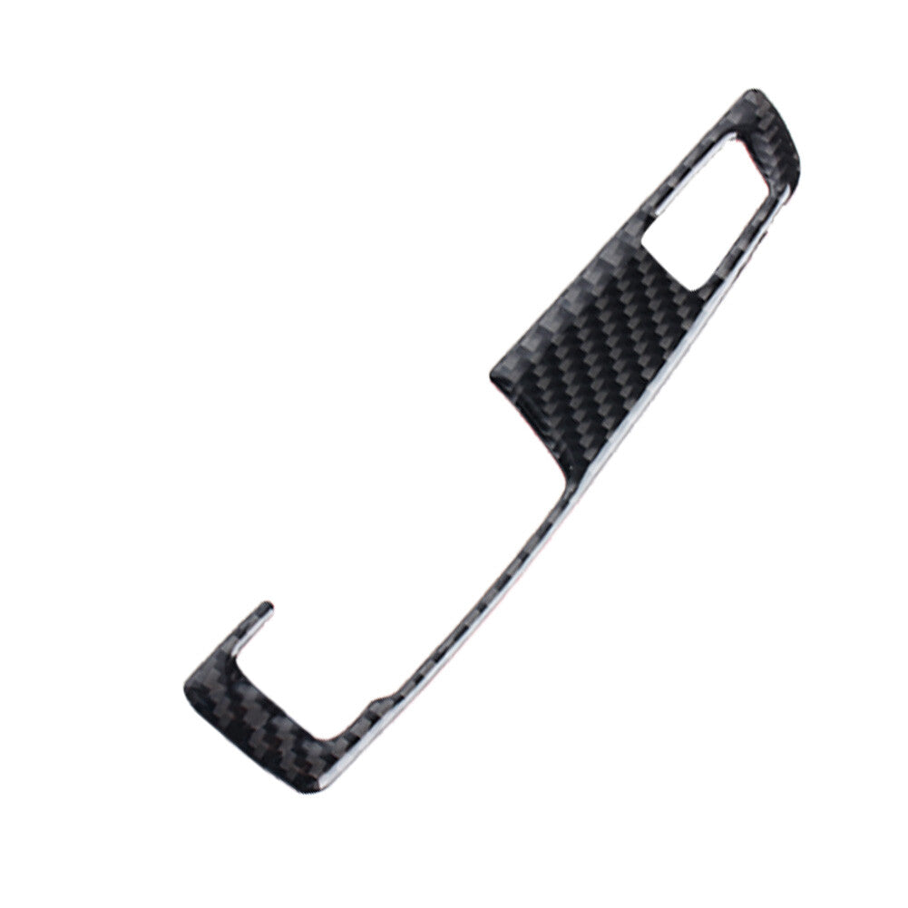 Carbon Fiber Gear Shift Panel Cover Trim Sticker for BMW 5 Series F10 2011-2017