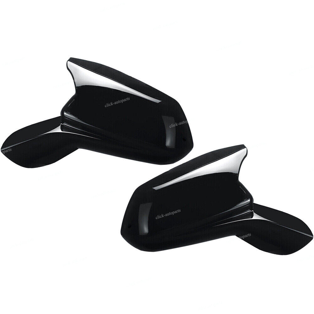 2pcs Mirror Cover Cap Black For 2016 2017 2018 2019 2020 21 2022 CHEVY CAMARO