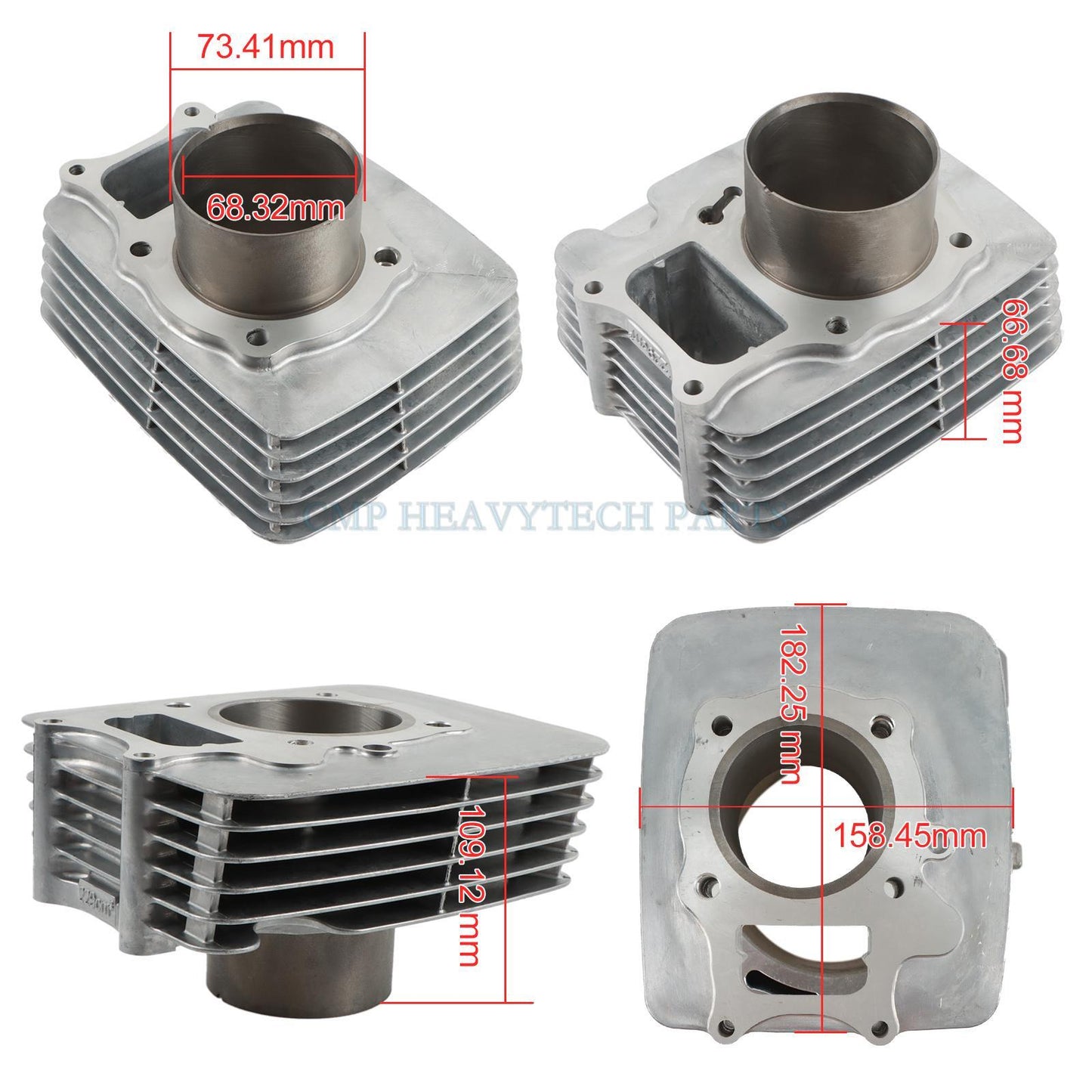 TRX250X Cylinder Piston Top End Kit for Honda Recon Sportrax TRX 250 1997-2019