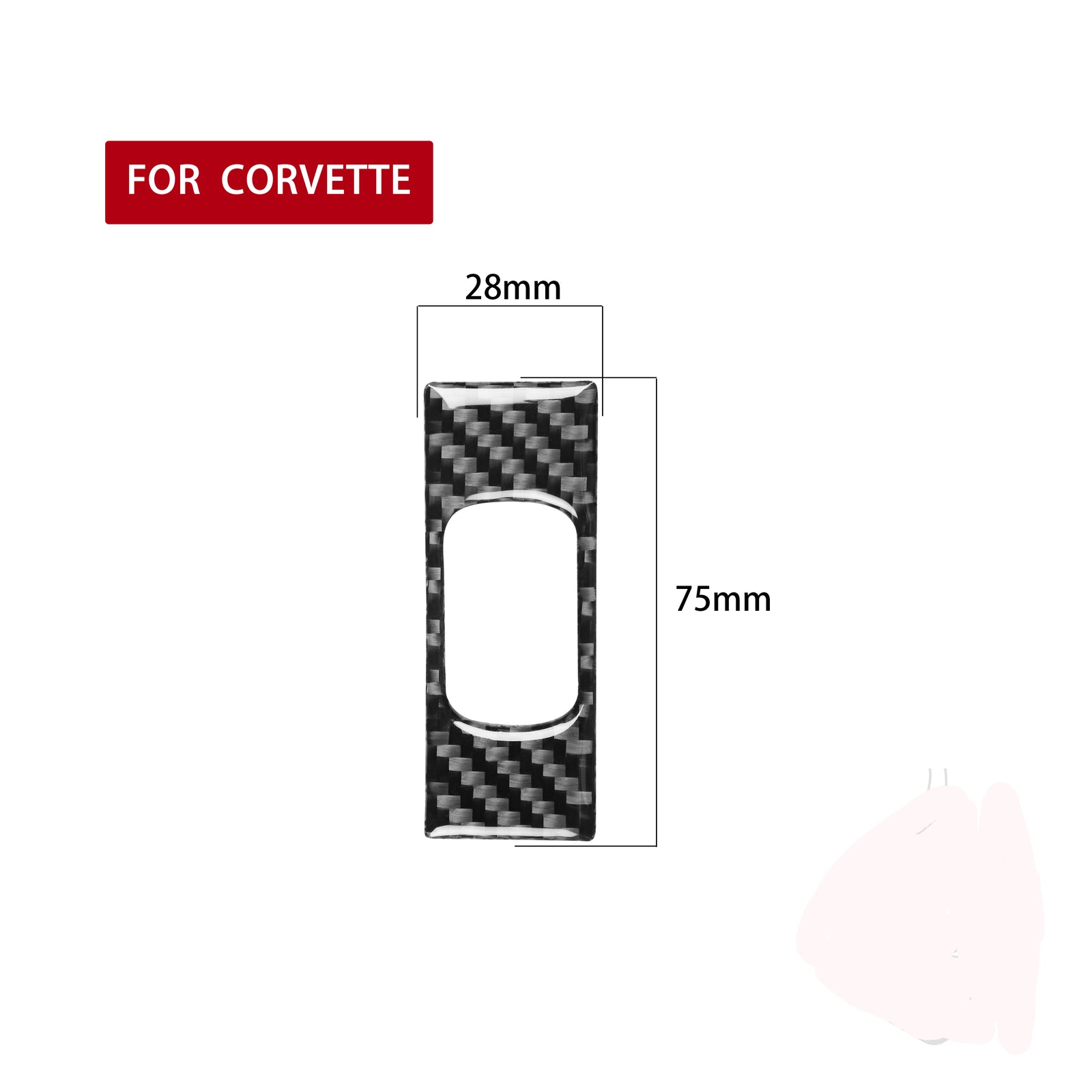 Fit for Chevrolet for Corvette C6 Carbon Fiber Warning Light Switch Panel Cover Trim