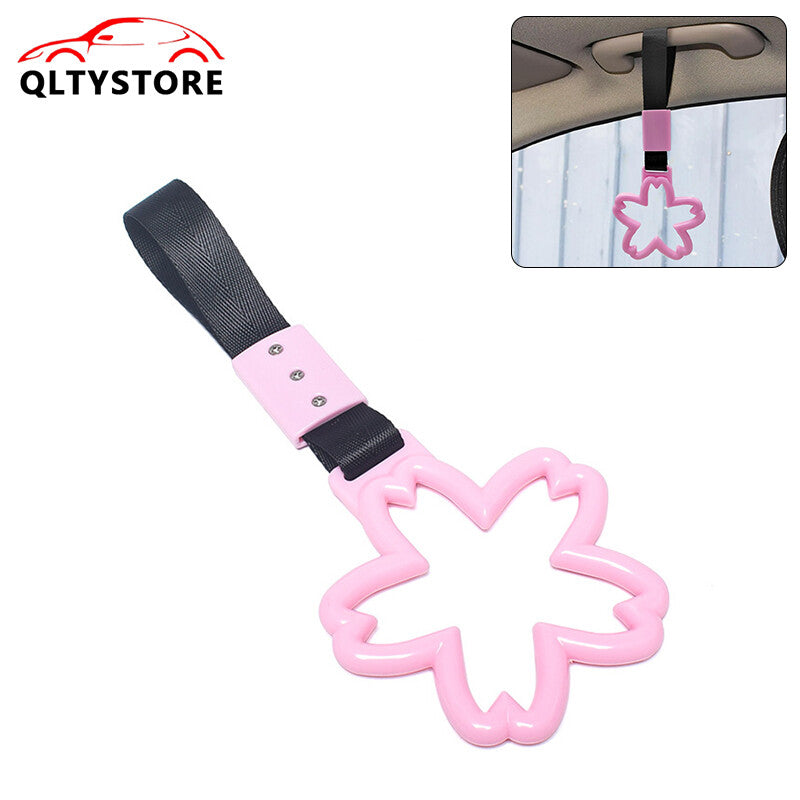 Car Warning Handle Strap Subway Train Bus Cherry Blossom Tsurikawa Ring JDM Pink