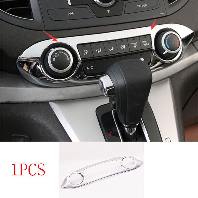 Matte Silver ABS Console AC Switch Control Panel Trim 2.4L for Honda CRV 12-16