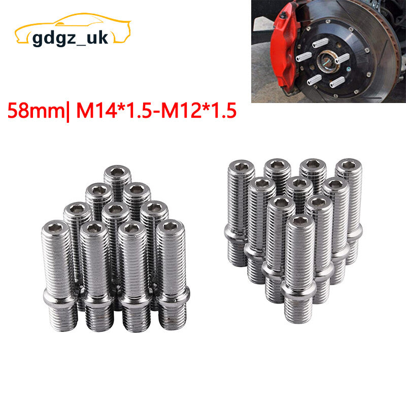 20¡ÁExtended Wheel Studs Conversion Lug Bolt Screw Adapter Kit M141.5 to M12x1.5