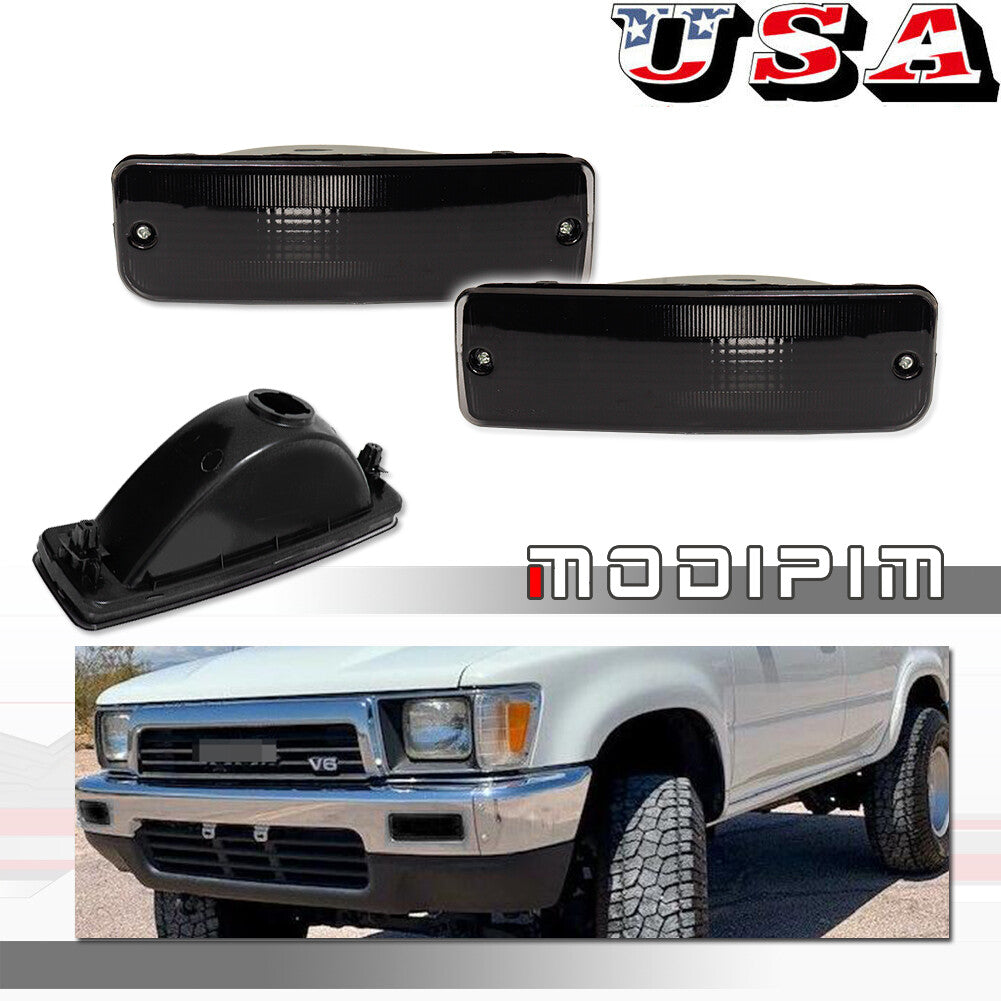A pair of signal light housings suitable for 1990-91 for Toyota 4Runner / 89-91 pickup truck 4WD