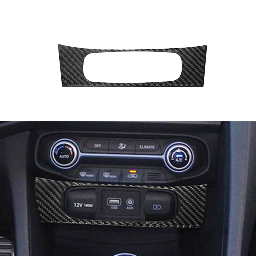 Carbon Fiber 12v Button Outer Frame Trim Cover for Hyundai for Veloster JS 2019-2022