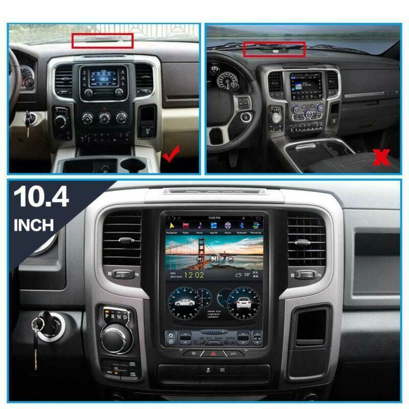 Android 9.0 12-18 Fit for Dodge for RAM 1500 Stereo Radio GPS NAVIGATION 10.4 WiFi