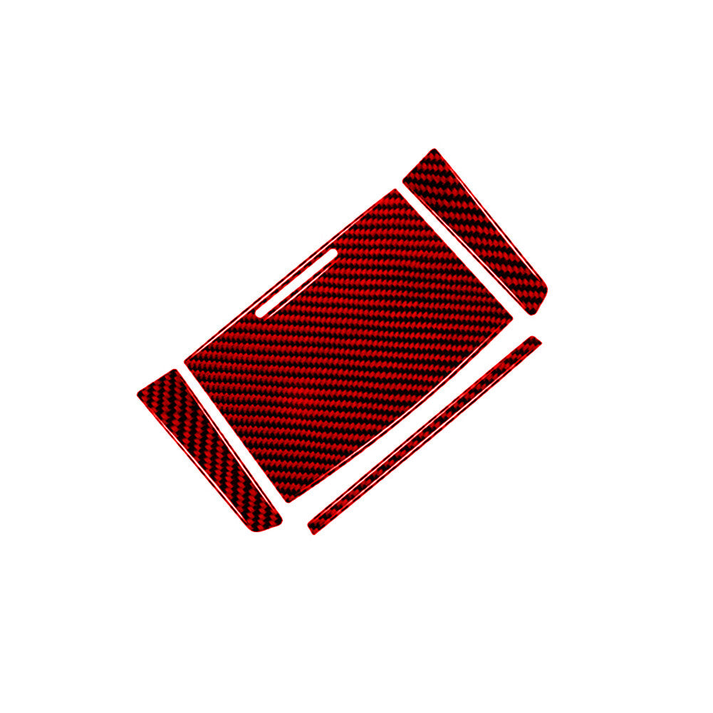 Red Carbon Fiber Cigarette Lighter Panel Trim for Subaru Outback Legacy 2015-17