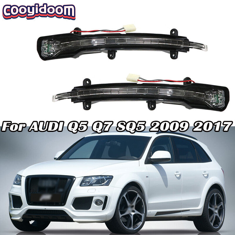 A new pair of turn signal and brake lights are compatible with for Audi Q5, Q7, and SQ5 (2009-2017).