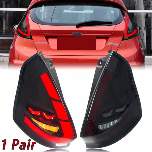 LED black taillights for Ford Fiesta Hatchback SE ST 11-19 sequential taillights
