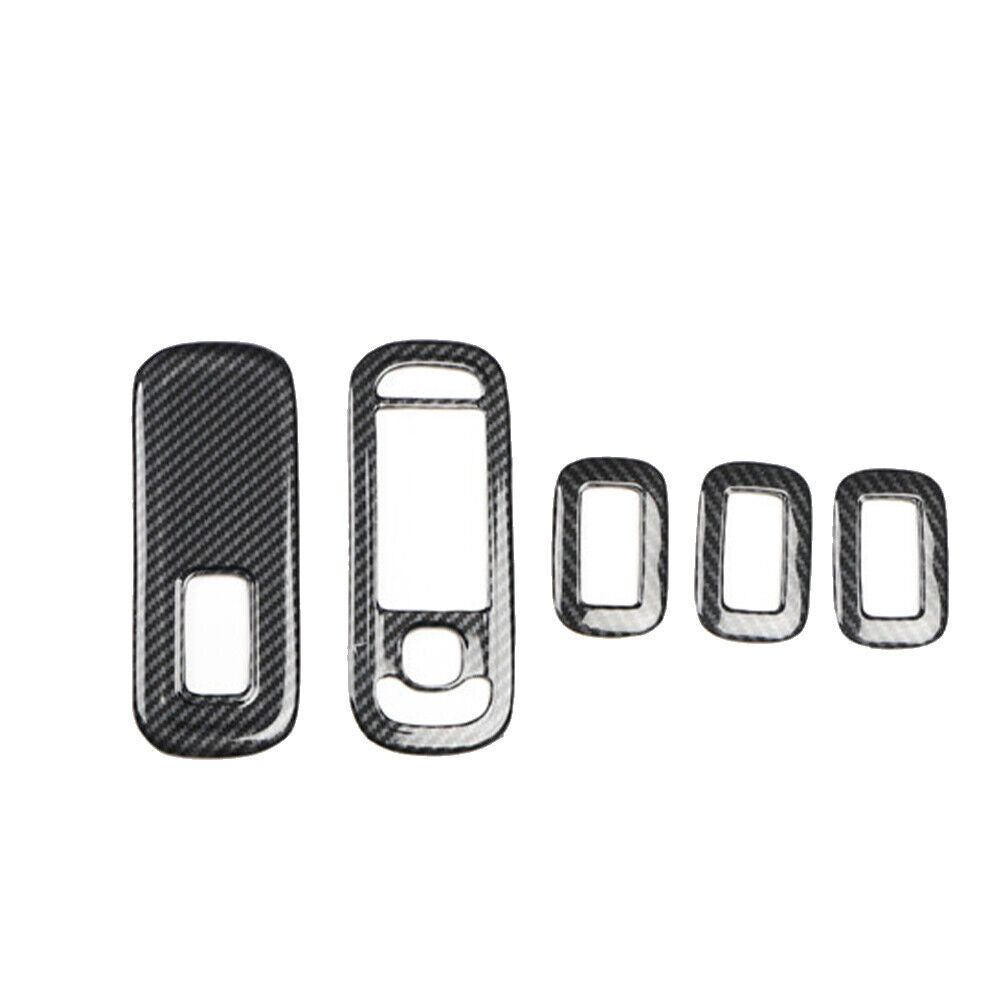 Glass Window Lifting Lock Panel Trim for Mercedes-Benz AMG35 19-21 Carbon Fiber
