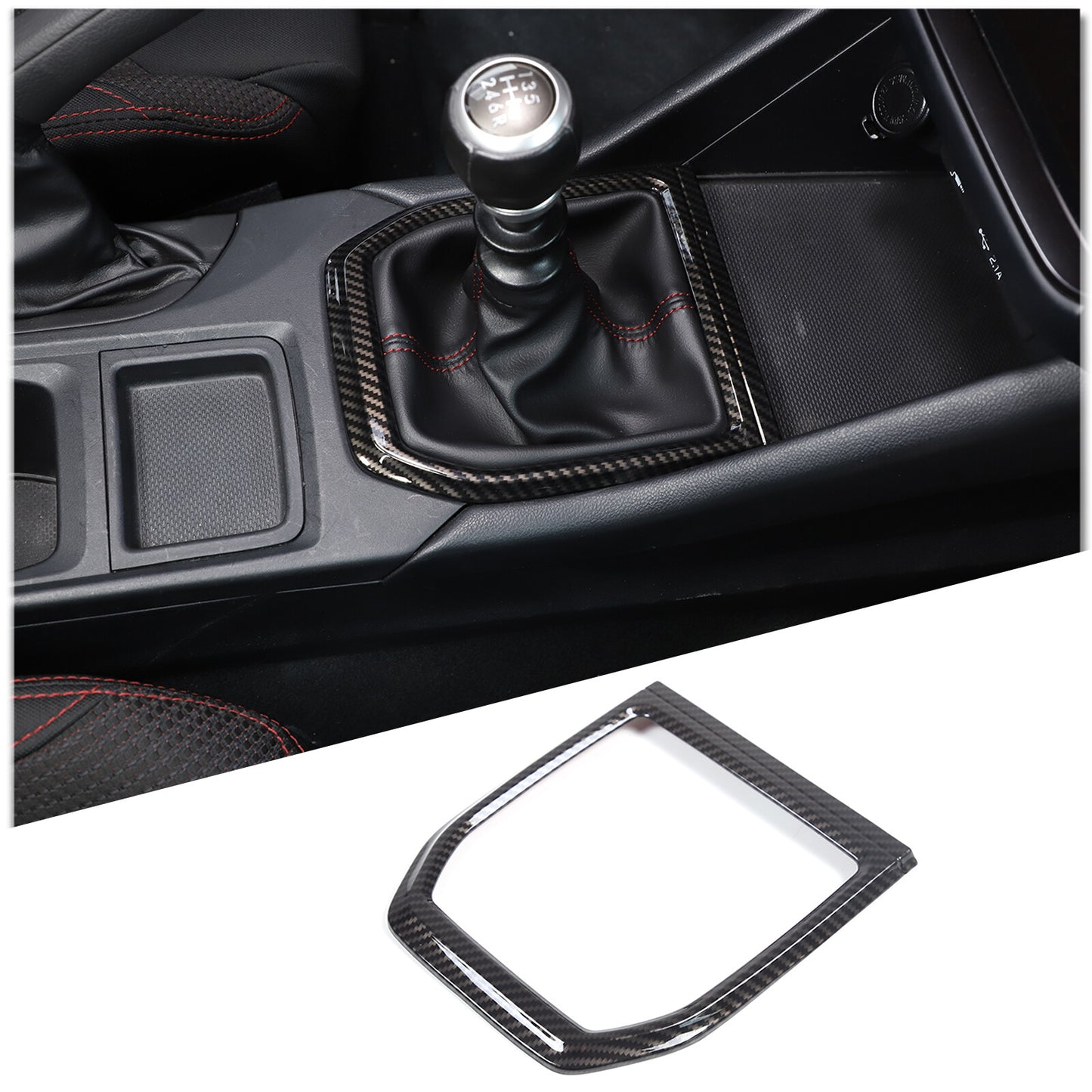 Genuine carbon fiber interior door kick guard cover trim for Corvette C8 20-24